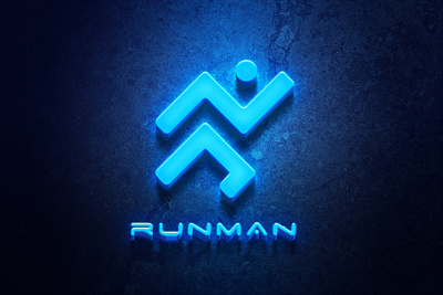 RUNNING LOGO HERE 3d animation branding graphic design logo motion graphics ui