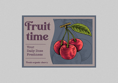 Vintage Cherry Hand Drawn Design brand identity cherry branding design cherry label design cherry label illustration cherry packaging design fruit design fruit illustration hand drawn cherry label design line art design organic fruit illustration organic product packaging packaging design retro fruit design vector art vintage cherry illustration vintage design vintage fruit design vintage fruit illustration vintage fruit vector