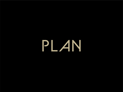 Plan Logo architecture black gold interior logo plan typface wordmark