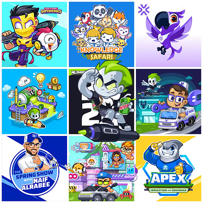 Best Nine 2024 animated logo animation artvartist bestnine bestnine2024 brand identity cartoon cartoon logo character design illustration illustrator logo mascot mascot design motion graphics rive rive animation vector