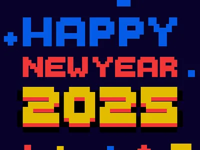 Happy New Year 2025 2025 design graphic design happy new year