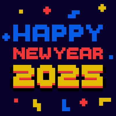 Happy New Year 2025 2025 design graphic design happy new year