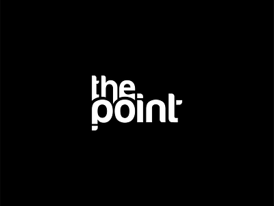 The Point Logo development logo modern point rounded the point wordmark