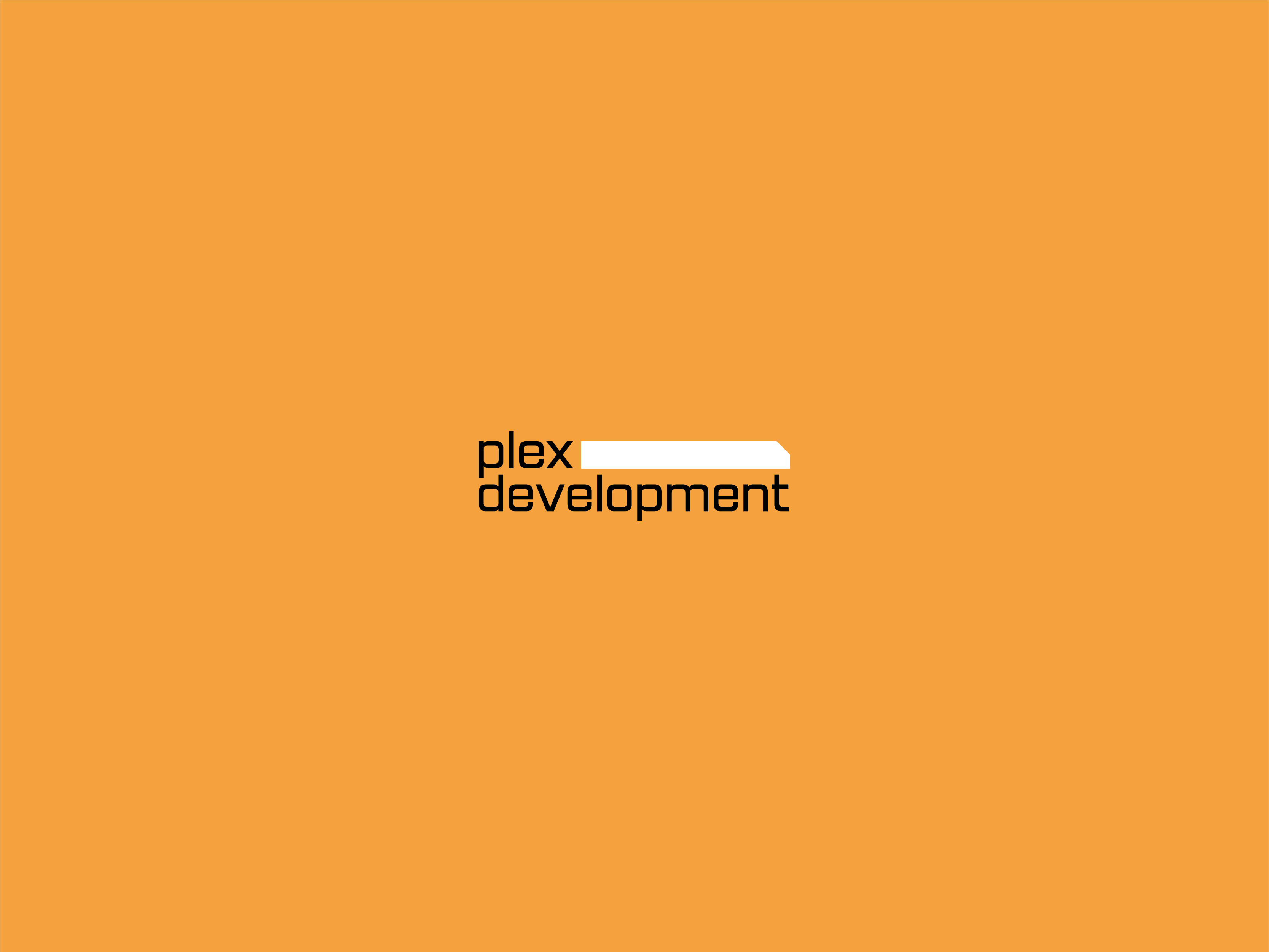 Plex Development Logo development logo orange plex rectangle wordmark