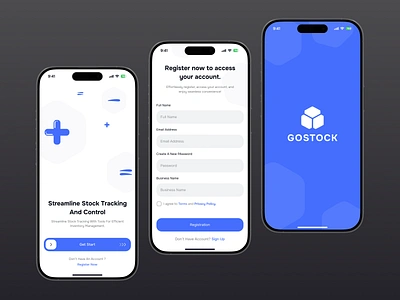 Inventory Mobile App - Onboarding, Register 2025 app application application ui best dribbble designer designer ios application mobile mobile app mobile ui popular designer top design dribbble top designer trading trading app ui ux