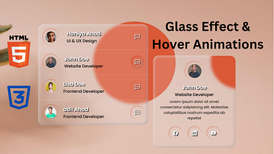 Can You Create Stunning Interfaces with JUST HTML and CSS animation css design hovereffect html landign page ui web design website