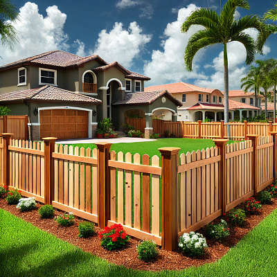 Enhance Your Broward County Home with a Timeless Wooden Fence exterior design graphic design structure design