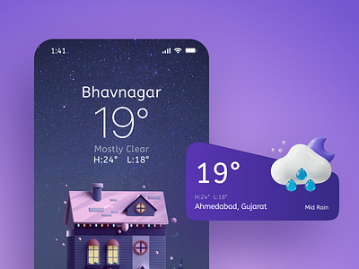 Weather App UI Design app ui ux web