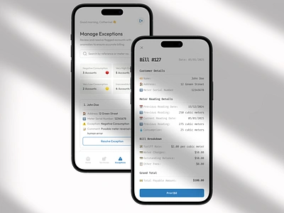 On-spot billing app billing meter reading