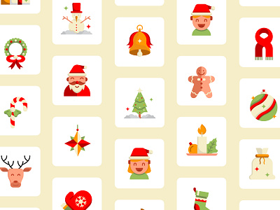 Christmas Icons branding christmas design graphic design icon icon design icon pack icons icons set illustration logo ui