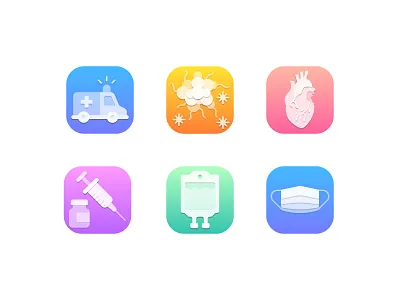 Health Icons branding design graphic design health icon icon design icon pack icons illustration logo ui