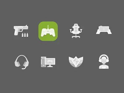 Video Game Icons branding design games graphic design icon icon design icon pack icons illustration logo ui video game