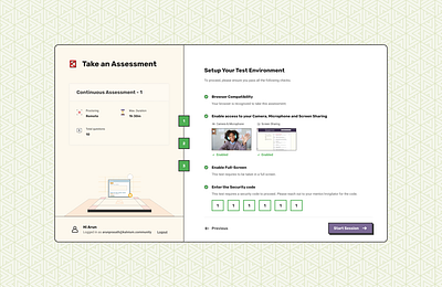 Assessments - Onboarding Experience assessment design education exam learningexperience onboarding otp test ui userexperience ux