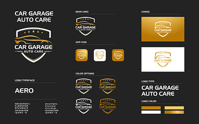 Logo & brand guide design for Car Garage company brand guide brand guide design brand identity brand identity design car garage brand guide car garage logo flat logo graphic deisgn logo logo deisgn logo maker minimalist logo modern logo unique logo