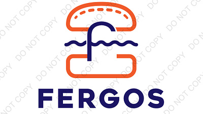 Logo Design for an American Food Restaurant called Fergos branding clean design graphic design illustration logo logo design logo maker vector