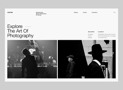 Colton Photography Website Design Concept creative website design minimal design modern design photography photography website ui ui design ui ux design ux web design