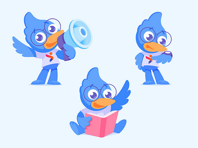 Mascot character design flat illustration mascot