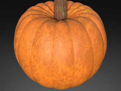 Pumpkin 3d blender fruit game art halloween prop substance painter