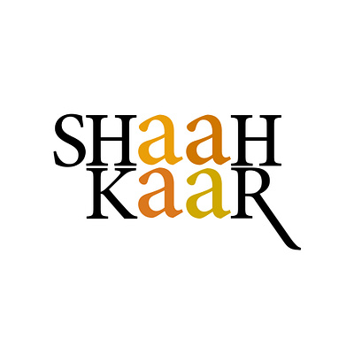 Logo design for The Shaahkaar Group branding color theme graphic design logo start up startup theme typographic