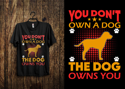 Dog T-shirt Design branding identity shirts tshirt tshirt design