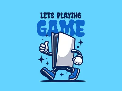 Playstation Retro Vintage Character branding cartoon cartoon character character design illustration logo mascot retro vintage