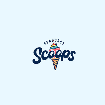 Ice cream Food & Drink Company logo design brand icon brand identity branding design dessert branding drink logo emblem logo food beverage logo food logo graphic graphic design ice cream logo ice cream shop illustration logo logo concept minimalist logo sweet treats ui visual identity