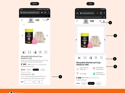 PEE SAFE - Product Page - Re-design average fold branding conversion design e commerce figma light mode mobile design re design ui