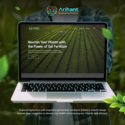 Cultivating Growth: Arihant Gel Fertilizer Website Design agricultureinnovation animation creativewebdesign dribbble ecofriendlysolutions farmerssite fertilizertech sustainablefarming uiuxdesign webdesign