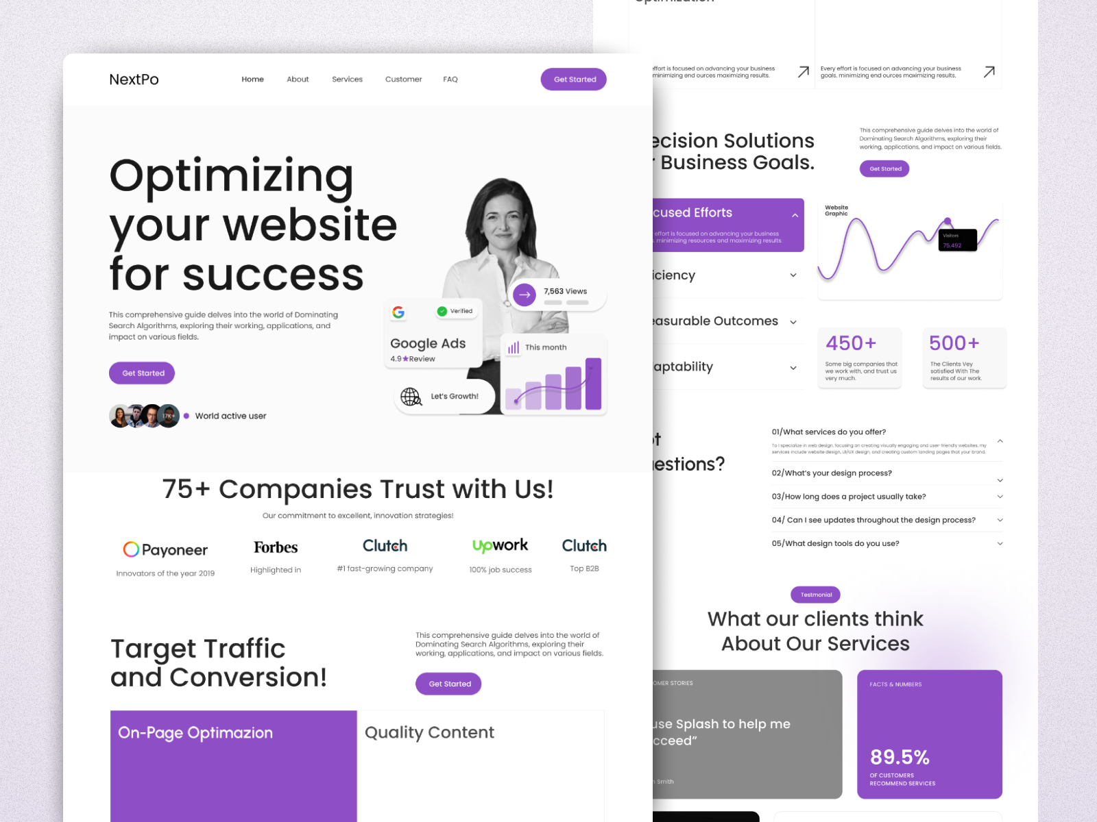 Example of Website UI Design 