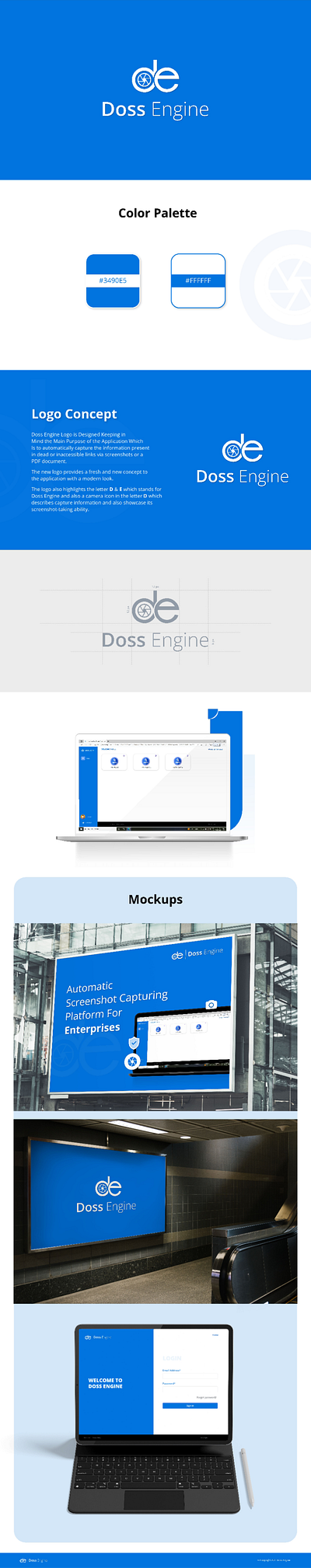 Doss Engine Branding branding design graphic design illustration logo typography ui ux vector