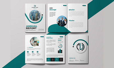 Annual report or Multipage brochure design annual report bi fold brochure book booklet branding brochure brochure design catalog company profiile corporate design creative design design flyer graphic design logo magazine print report ui vector