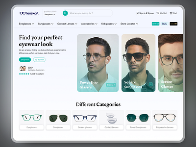 🌟 Lenskart Hero Section Revamp 🌟 animation branding design graphic design illustration logo typography ui ux vector