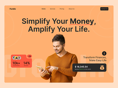 Financial Consultancy Website business consultancy design figma finance financial investment landing page money ui ui design uiux web design