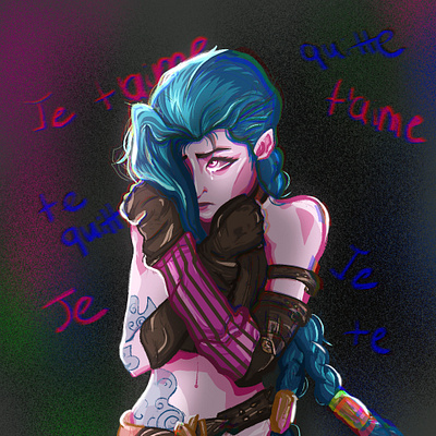 Ma Meilleure Ennemie 2d arcane art digitalart fanart illustration jinx procreate