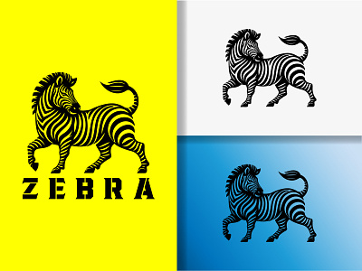 Zebra Logo animals freedom graphic design outdoor rounded stylish typography ui ux vector visual identity wild wilderness zebra logo zebra silhouette zebras zoo animal logo