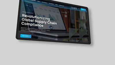 Global Supply Chain Compliance Website animation graphic design motion graphics website