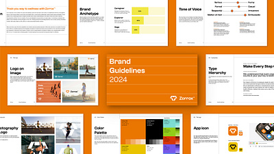 Zorrox Brand Guidelines Template adobe illustrator adobe indesign app brand brand design brand designer brand guidelines brand guidelines template brand identity brandbook brandbook template branding fit app logo design logo designer logotype template zorrox