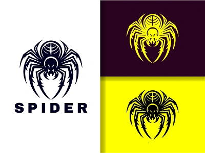 Spider Logo 2025 logo agency alcon logo america animal logo for sale freedom graphic design illustration outdoor rounded spider face spider logo stylish ui ux vector wild