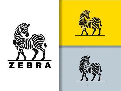 Zebra Logo branding design freedom graphic design identity illustration line logo strong typography ui ux vector visual identity wild wilderness zebra animal logo zebra logo zebras