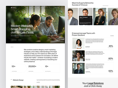 Virtulaw - Law Firm Landing Page adviser advocate agency business company consultant design digital agency homepage landing landing page law law firm lawyer portfolio professional ui ux web design website