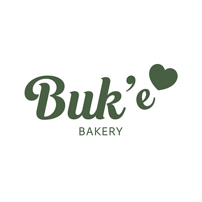 Buk' e <3 Bakery / Brand Identity branding graphic design logo typography design