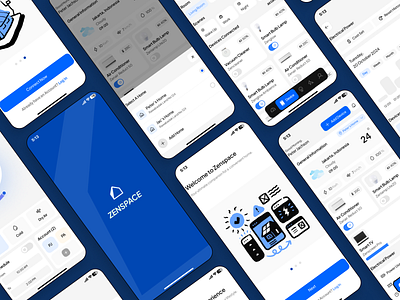 ZenSpace- Smart Home App app design case study homeautomation mobile app smarthome smarthomeapp smarthometechnology smartphone uiux user interface