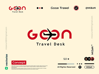 Goon travel agency logo design branding business logo graphic design logo logo creation logo design logoinspirations travel agency