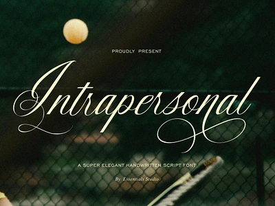 Intrapersonal - Elegance Calligraphy Font 1990 90s decorative font elegance essentials studio fancy font formal intrapersonal font logo logotype luxury packaging font script font