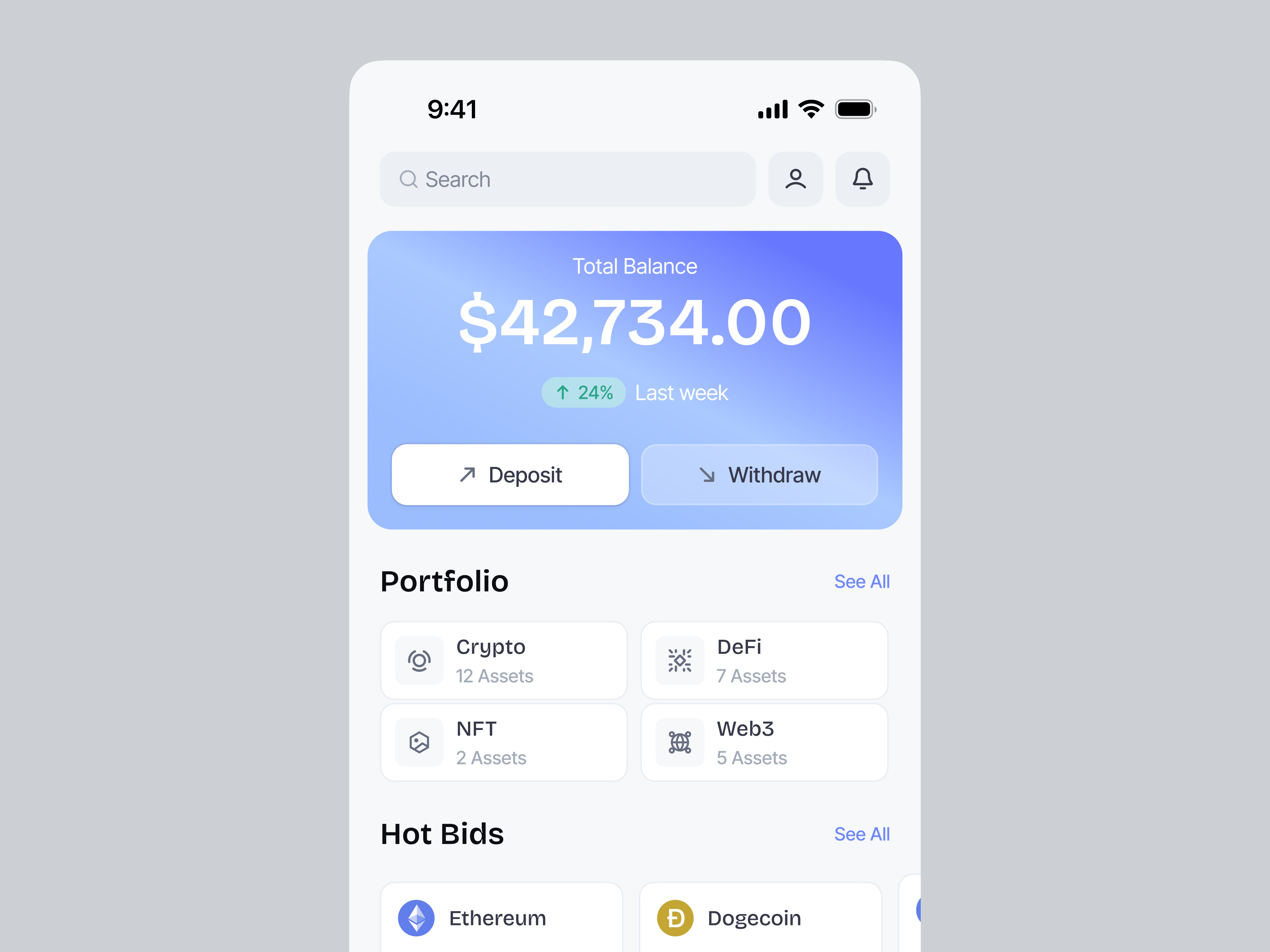 Crypto Mobile App UI/UX by Keitoto on Dribbble