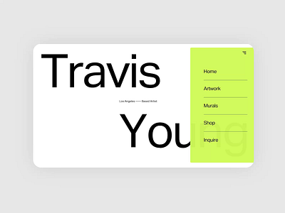 In Progress : Travis Young design web white