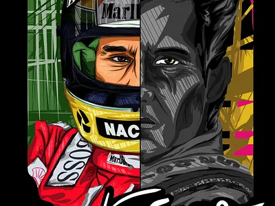 SENNA design f1 graphic design graphic designer illustration logo design marketing senna