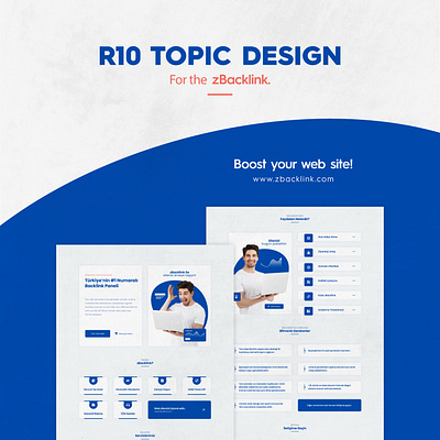 R10 Topic Design #2 forum landing design onepage seo topic design