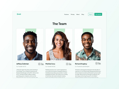 Team-Website about content teams website