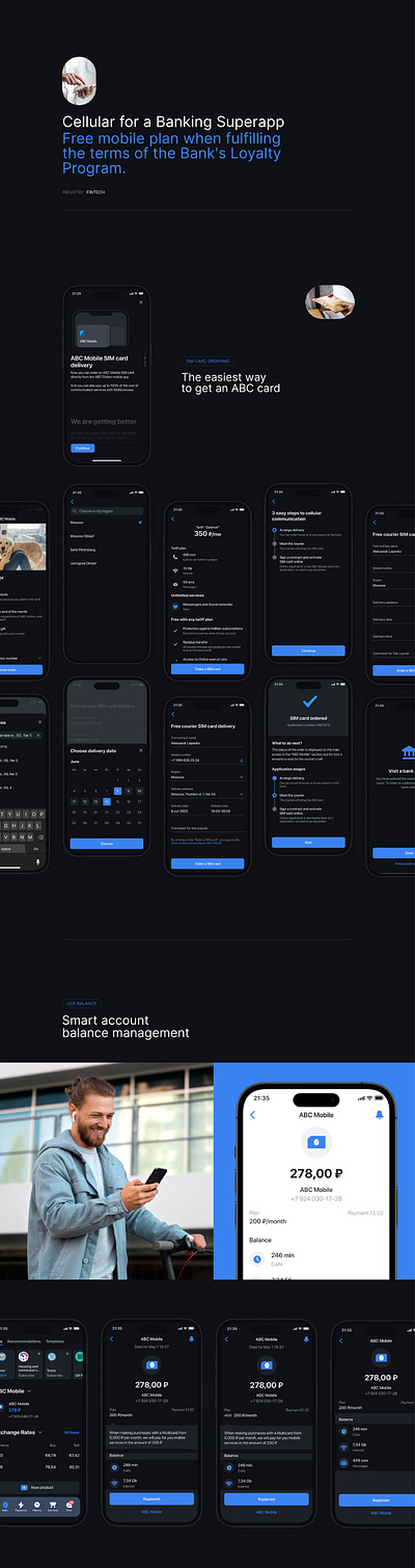 Cellular for a Banking Superapp figma ui ux